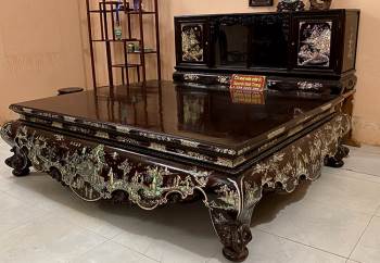 Sập gụ khảm ốc Singapore